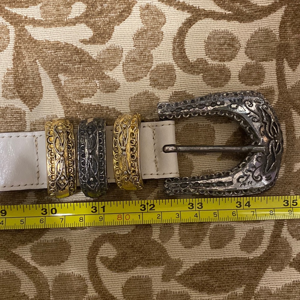 Vintage Brighton cream belt